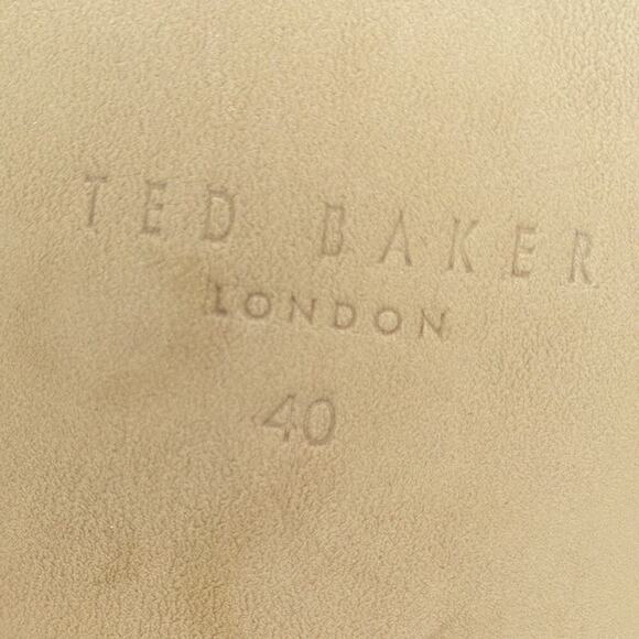 Ted Baker Women's‎ Black Leather Gold Trim Anisea Ankle Boots Size 40 US New - Picture 13 of 16